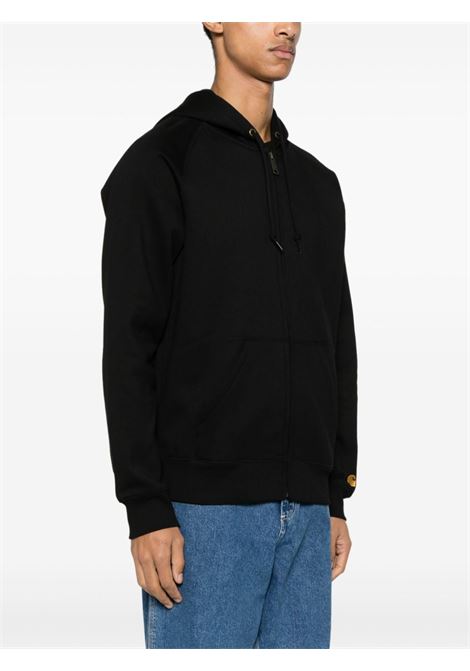 hooded chase jacket men black in cotton CARHARTT WIP | I03366400F.XX